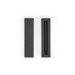Recycled aluminium pen with magnetic push button and black ink black colour third view