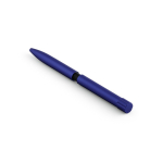 Recycled aluminium pen with magnetic push button and black ink navy-blue colour second view