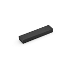 Recycled aluminium pen with magnetic push button and black ink view in box