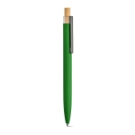 Pen made from aluminium with Dokumental® blue ink dark green colour