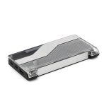 Recycled plastic power bank with LED display 10,000 mAh black colour second view