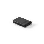 Recycled plastic power bank with fast charging 6,000 mAh black colour second view
