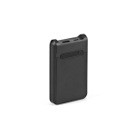 Recycled plastic power bank with fast charging 6,000 mAh black colour third view