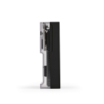 Recycled plastic power bank with LED display 20,000 mAh black colour fifth view