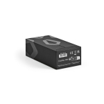 Recycled plastic power bank with LED display 20,000 mAh black colour third view