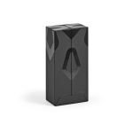 Recycled plastic power bank with LED display 20,000 mAh black colour fourth view