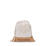 Recycled drawstring bag, 180 g/m2 natural colour