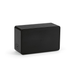 Recycled plastic wireless speaker with LCD screen 15W black colour second view