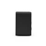 Recycled plastic wireless speaker with LCD screen 15W black colour fourth view