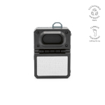 Recycled wireless speaker with integrated 3W subwoofer black colour
