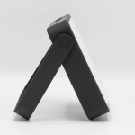 Portable speaker made from recycled material, waterproof black colour fourth view