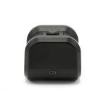 Portable recycled plastic speaker with powerful bass 5W black colour