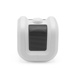 Portable recycled plastic speaker with powerful bass 5W white colour second view