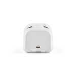 Portable recycled plastic speaker with powerful bass 5W white colour third view