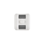 Portable recycled plastic speaker with powerful bass 5W white colour fifth view