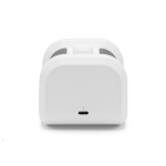 Portable recycled plastic speaker with powerful bass 5W white colour