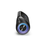 Water-resistant recycled plastic wireless speaker 40W black colour fourth view