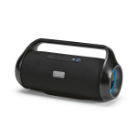 Water-resistant recycled plastic wireless speaker 40W black colour