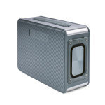 Recycled plastic wireless speaker with 15 m range and 80W silver colour second view