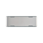Recycled plastic wireless speaker with 15 m range and 80W silver colour fifth view