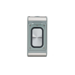 Recycled plastic wireless speaker with 15 m range and 80W silver colour sixth view