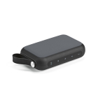 Recycled plastic wireless speaker with removable grilles 10W black colour third view