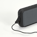 Recycled plastic wireless speaker with removable grilles 10W black colour fourth view