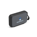 Recycled plastic wireless speaker with removable grilles 10W black colour