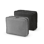 Recycled polyester travel organiser wash bag with hook, 4.5L