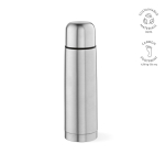 Recycled stainless steel double-wall vacuum flask 500 ml