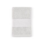 Shower towel made from recycled cotton, 370 g/m2, 90 x 150cm white colour second view