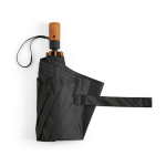 Automatic foldable stormproof umbrella made from recycled plastic ø119 black colour fourth view