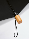 Automatic foldable stormproof umbrella made from recycled plastic ø119 black colour sixth view