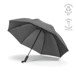 Automatic reversible foldable umbrella made from recycled plastic ø101.5 dark grey colour