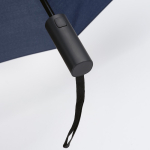 Automatic reversible foldable umbrella made from recycled plastic ø101.5 navy-blue colour sixth view