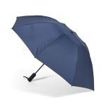 Automatic reversible foldable umbrella made from recycled plastic ø101.5 navy-blue colour rear view