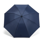 Automatic reversible foldable umbrella made from recycled plastic ø101.5 navy-blue colour front view