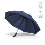 Automatic reversible foldable umbrella made from recycled plastic ø101.5 navy-blue colour