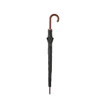 Elegant wooden umbrella with automatic windproof opening ø122 black colour second view