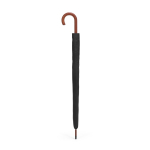 Elegant wooden umbrella with automatic windproof opening ø122 black colour third view