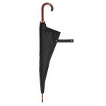 Elegant wooden umbrella with automatic windproof opening ø122 black colour fifth view