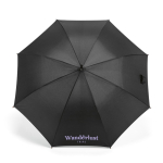 Elegant wooden umbrella with automatic windproof opening ø122 black colour
