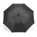 Windproof golf umbrella with automatic opening ø146 black colour front view