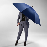Windproof golf umbrella with automatic opening ø146 navy-blue colour second ambient view