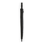 Recycled plastic storm umbrella with straight handle ø100 black colour second detail view