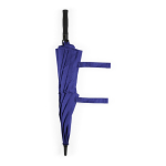 Recycled plastic storm umbrella with straight handle ø100 blue colour third view