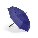 Recycled plastic storm umbrella with straight handle ø100 blue colour fourth view