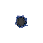 Recycled plastic storm umbrella with straight handle ø100 blue colour sixth view