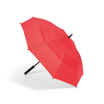 Recycled plastic storm umbrella with straight handle ø100 red colour fourth view