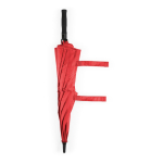 Recycled plastic storm umbrella with straight handle ø100 red colour fifth view